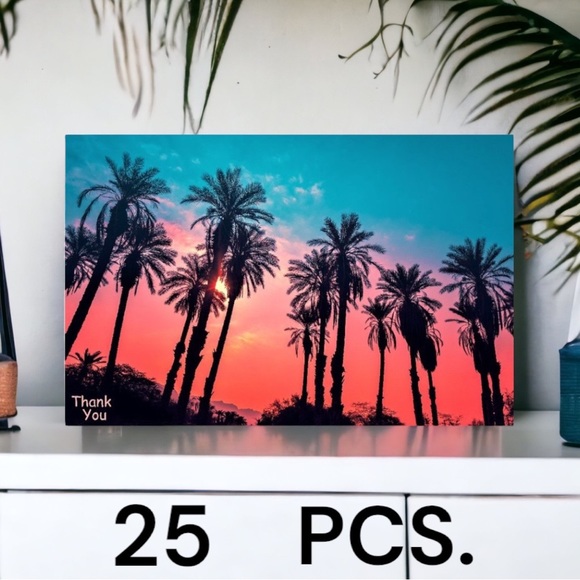 25 10X13 Poly Mailers Twilight Palms PRICE IS FIRM - Picture 3 of 8